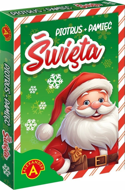 Loja me letra Alexander Piotruś Memory Cards Christmas, 25 letra, për kalamaj 4+, shumëngjyrëshe