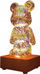 Lampë tavoline dekorative OEM 3D BEAR, LED RGBW, USB 5V, transparente