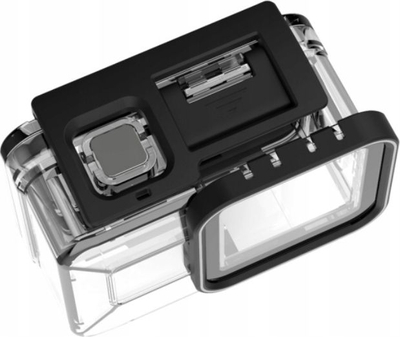Strehë nënujore Telesin 40m për GoPro Hero 8 Black, plastike, transparente