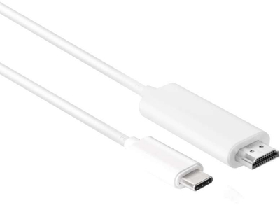 Kabllo USB Club 3D CAC-1514, USB-C në HDMI, 1.8 m, e bardhë