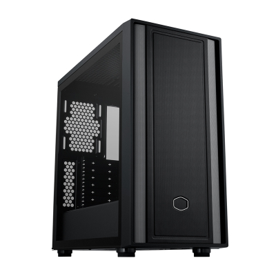 Kuti PC Cooler Master MasterBox 600 Lite, MIDI Tower, E-ATX, xham i temperuar, e zezë