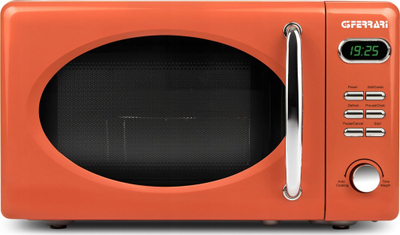 Furrë me mikrovalë G3 Ferrari G1015509 Sapormio Vintage, 20L, 700W me grilë, portokalli