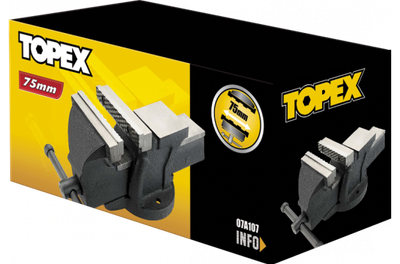 Vizë shtrënguese Topex 07A110, 100mm, e zezë