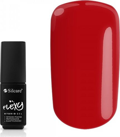 Llak xhel për thonj Silcare Flexy Hybrid Gel, 4.5 g, i kuq