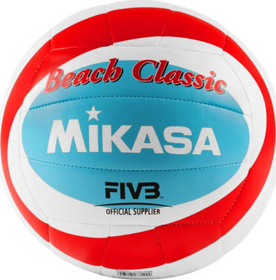 Top volejbolli plazhi Mikasa Beach Classic BV543C, FIVB Official Supplier, i bardhë kuq e blu