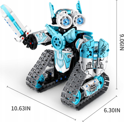 Set ndërtimi HP IM.MASTER RC Robo Car 3in1, 398 pjesë, me telekomandë, ngjyrë turquoise