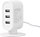 Работен полнач Gembird EG-U3C3A-01-MX, 3 USB порти, за мобилни уреди, црн и бел