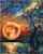 Set mozaik me gurë diamant Moon, pikturë muri, 40x30cm, shumëngjyrësh