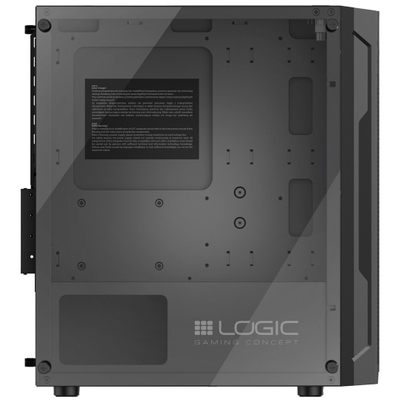 Kuti kompjuteri Logic Concept Aramis, Micro ATX, ARGB, e zezë