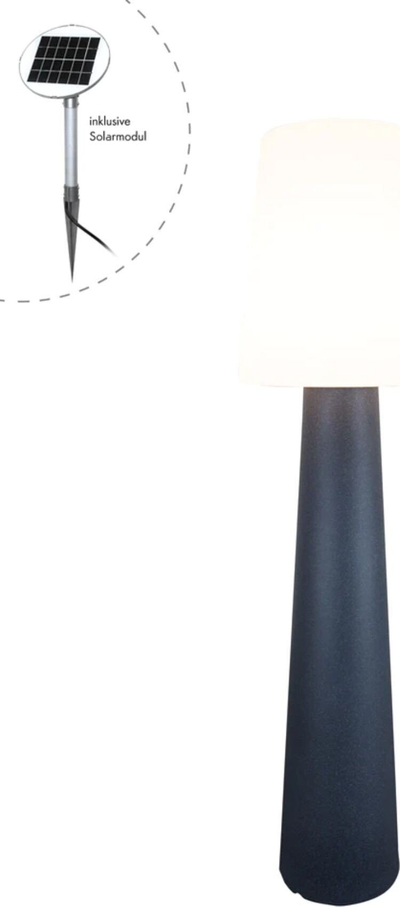 Llampë dyshemeje diellore LED No. 1, 2W, 410lm, antracit