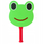 Set raketash lodër Green Frog, shkumë, me top, jeshile