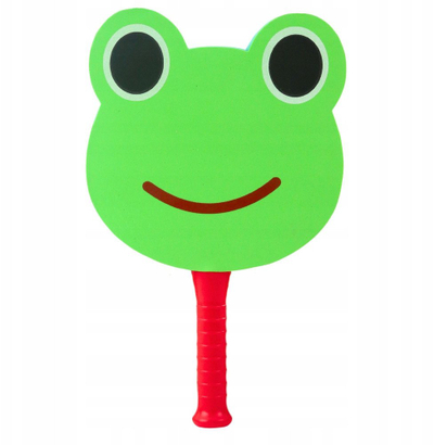 Set raketash lodër Green Frog, shkumë, me top, jeshile