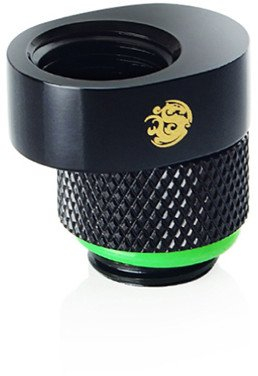 Përshtatës Bitspower X-Cross, G1/4, zhvendosje 5 mm, i zi mat