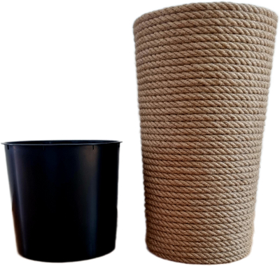 Vazo dekorative Adoni Boho, prej jute, 28 cm, 47 cm, bezhë