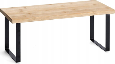 Raft kuzhine Zeller Black Loft, 36cm, metal dhe bambu, i zi