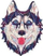 Puzzle druri PuzzleOK Wooden Snowy Husky 73 copa, formë A4, shumëngjyrësh