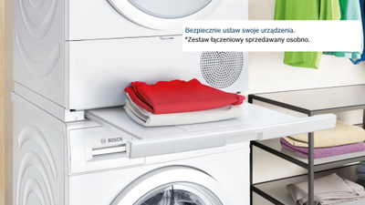Tharëse rrobash Bosch Series 4 WTH85077PL, 8kg, pompë nxehtësie, e bardhë