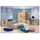 Shtrat fëmijësh Playroom HM330.01, me sirtar, 90x190cm, sonoma me blu