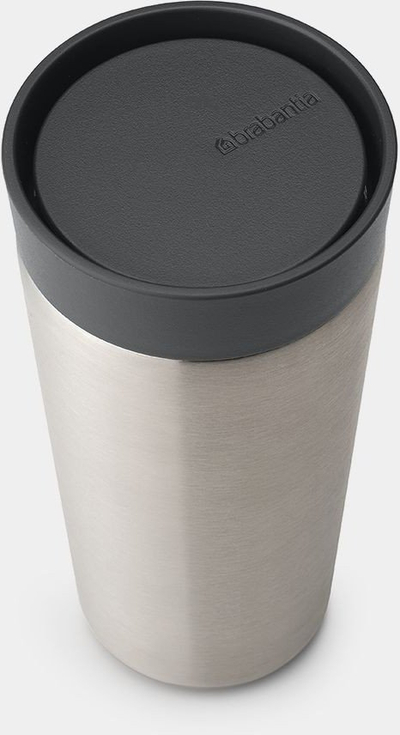 Gotë termike Brabantia Make &amp; Take, 0.36L, inox, gri e errët