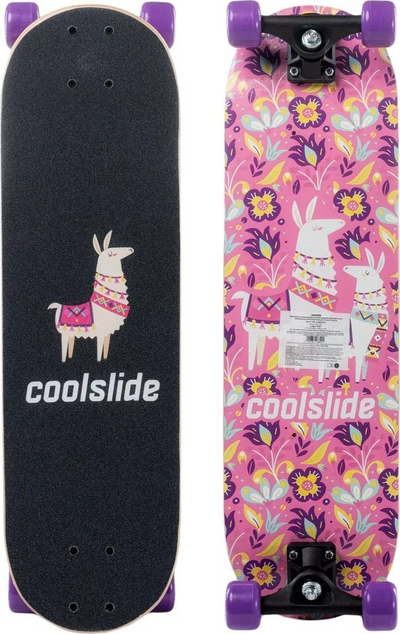 Skateboard për fëmijë CoolSlide OLO YG, me motiv lamash