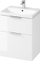 Set lavamani me dollap Cersanit City S801422, 60 cm, 2 sirtarë soft close, i bardhë