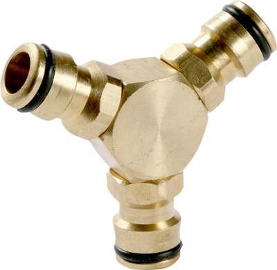 Ndarës zorre Greenmill Aquasystem Brass Tee GB1015C, prej bronzi, 3 dalje, ngjyrë bronzi
