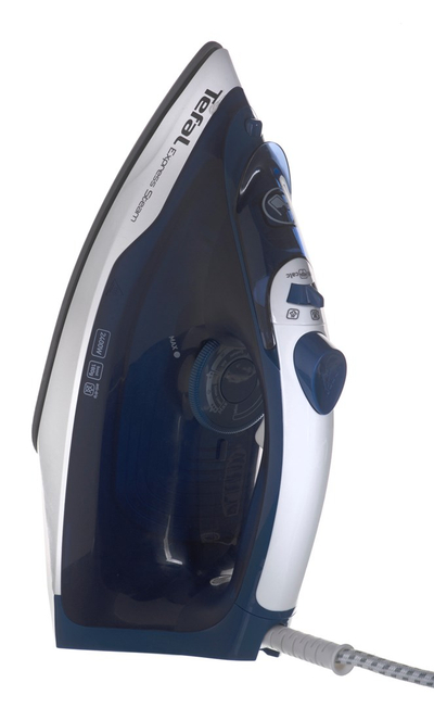 Hekur me avull Tefal FV2838 Express Steam, 2400W, goditje avulli 180 g/min, blu