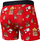 Boxer burrash Saxx Vibe SXBM35, viskozë elastike, BallPark Pouch, i kuq me print