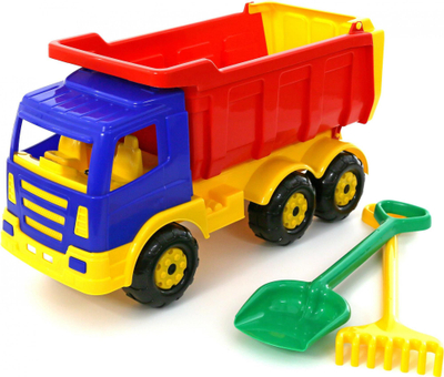 Kamion lodër Sandpit Tipper Premium, me lopatë e grep, shumëngjyrësh