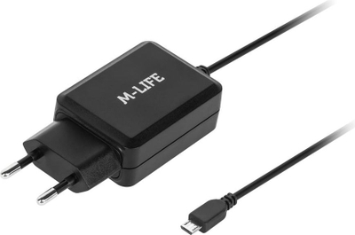 Karikues muri M-life Mains Charger, MicroUSB, 2100mA, i bardhë