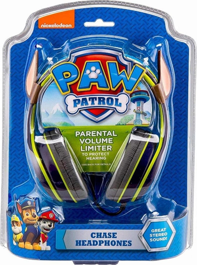 Kufje me tel për fëmijë EKids Paw Patrol Chase, kufizues volumi, audio 3.5 mm, blu
