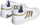 Atlete basketbolli Adidas Hoops 3.0 Low Classic, për femra, të bardha me ari