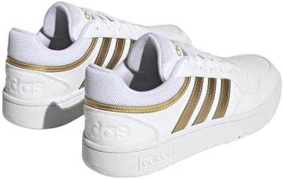 Atlete basketbolli Adidas Hoops 3.0 Low Classic, për femra, të bardha me ari