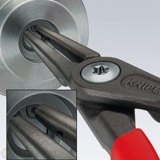 Pinca për unaza sigurie KNIPEX 48 11 J0, 140mm, për unaza të brendshme
