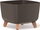 Vazo dekorative Gardenico Gracia Square Eco Wood, 29x29 cm, coffee