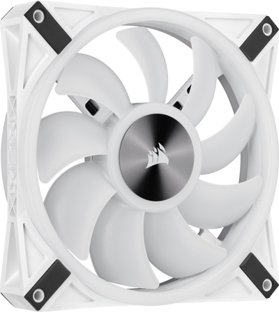 Ventilator PC Corsair QL Series ICUE QL140, 140mm, RGB, i bardhë