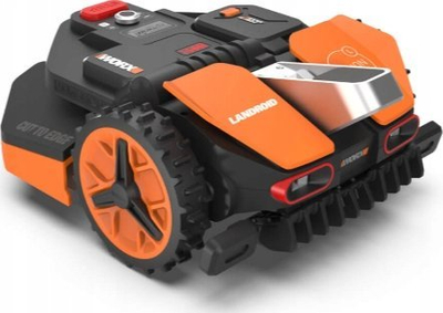 Robot kositës Worx Landroid Vision L1300 WR213E, për deri në 1300 m², me bateri 20 V 4.0 Ah, ngjyrë portokalli