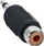 Adapter audio InLine Jack 3.5mm në RCA, mono, i zi
