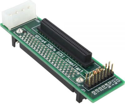 Adapter SCSI InLine 82680, 80 Pin female në 68 Pin female