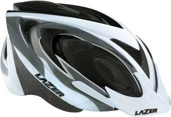Helmetë biçiklete Lazer 2 X3M L (LZR-2X3M-L-GRWBL), bardhë/zi/hirtë