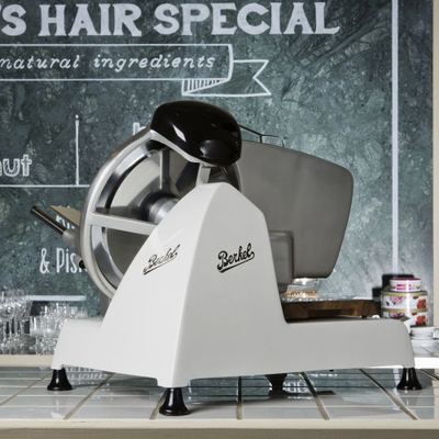 Prerëse elektrike Berkel Red Line RL 250, teh 250 mm, motor 190 W, e bardhë