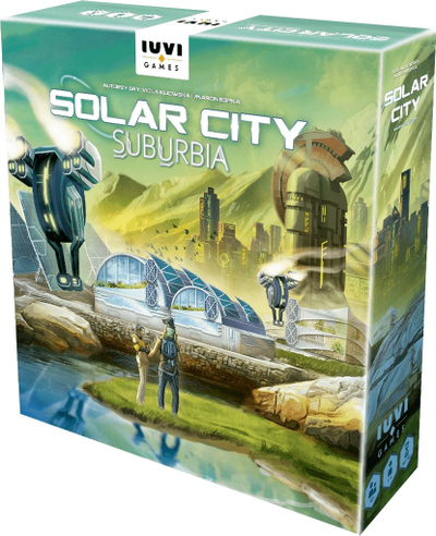 Lojë me letra e bordi Iuvi Games Solar City Suburbia, me strategji