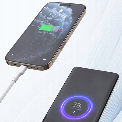 Kabllo USB C Dudao L9C, USB C me USB C, 2m, 65W, e bardhë