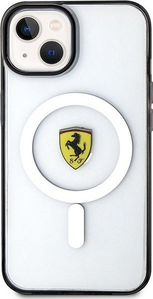 Mbrojtëse telefoni Ferrari Outline MagSafe për iPhone 14 Plus, transparente
