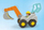 Lodër eskavator Playmobil 71684 Junior, kabinë që hapet, për kalamaj 1-4 vjeç, shumëngjyrëshe