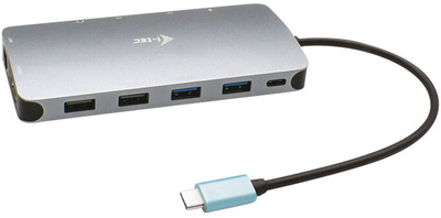 Stacion docking i-tec, USB-C Metal Nano, 2xDP, HDMI, PD, 100W