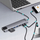 Docking station Media-Tech MT5046, 8 në 1, Gigabit LAN, gri
