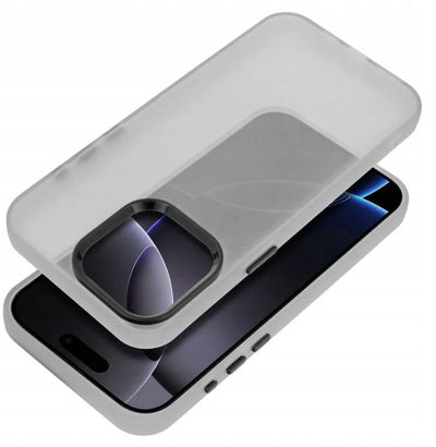 Këllëf telefoni Sappy Case Xiaomi Redmi Note 14 Pro Plus 5G, TPU PC, gjysmë transparent, i zi