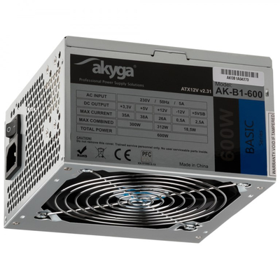 Furnizues me energji Akyga AK-B1-600, 600W, ATX