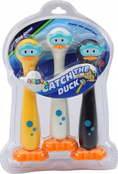 Lodër me ujë Leantoys Diving Ducks, set me 3 copa, për banjo dhe pishinë, shumëngjyrëshe